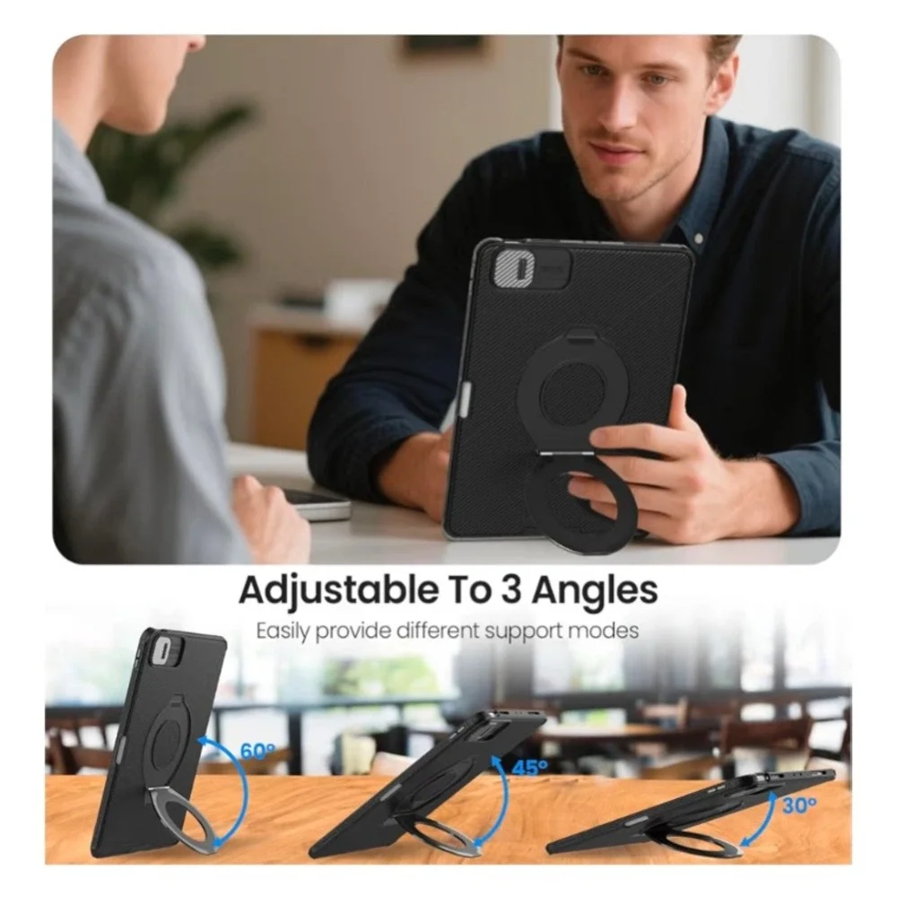 Nillkin CamShield Pad Case for iPad Pro 13 2024 Black‎ Magnetic Stand Cover NEW